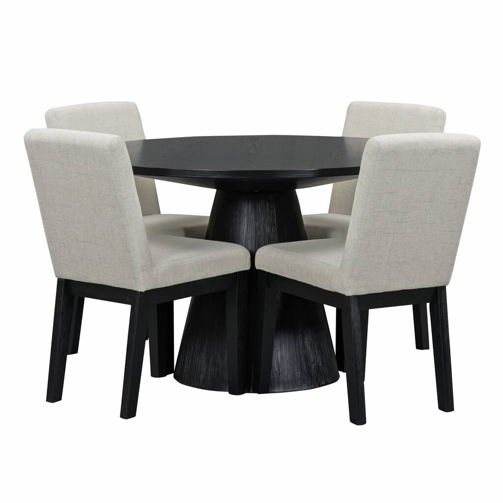 Retro Minimalist Elegant Round Dining Table