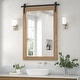 preview thumbnail 49 of 96, Modern Wall Mirrors, Rectangular Mirror with Wood Framed, Bathroom Mirror Barn Mirror Barn Door Mirror with Multi Size 24W * 36H Inches - Brown