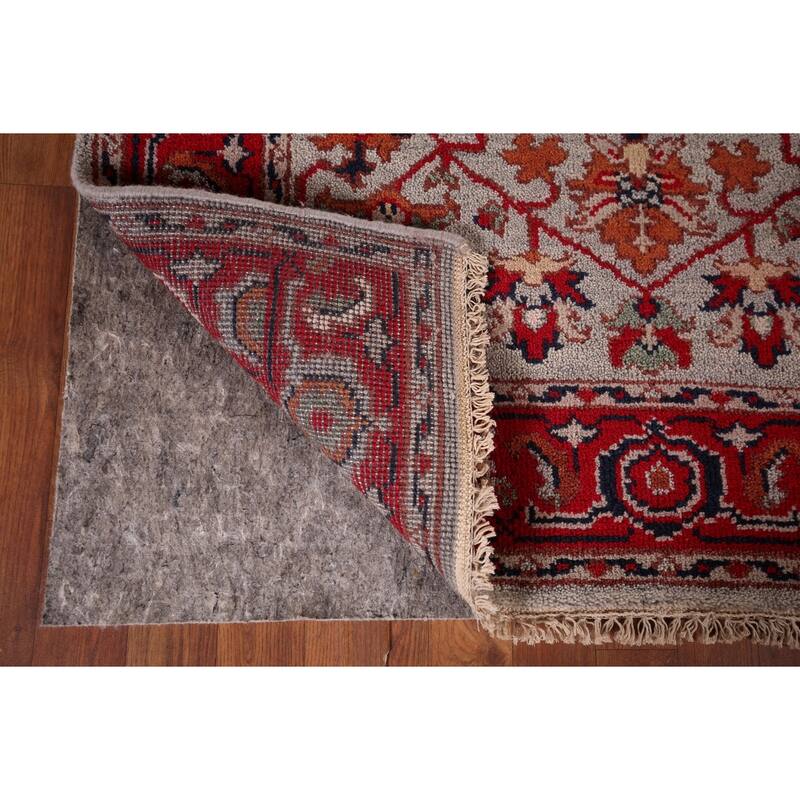 Heriz Serapi Oriental Accent Rug Handmade Wool Carpet - 4'0" X 5'11"