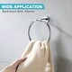 preview thumbnail 11 of 10, 6.5" Round Wall-Mounted Towel Ring