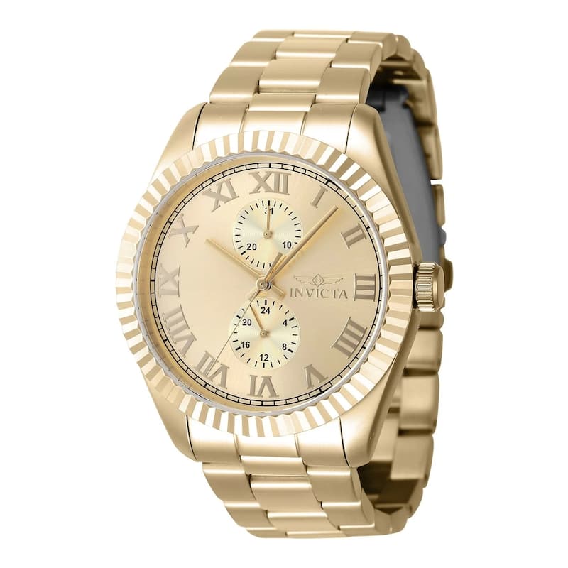 Invicta Men's 47431 Specialty Quartz Chronograph Gold Dial Watch