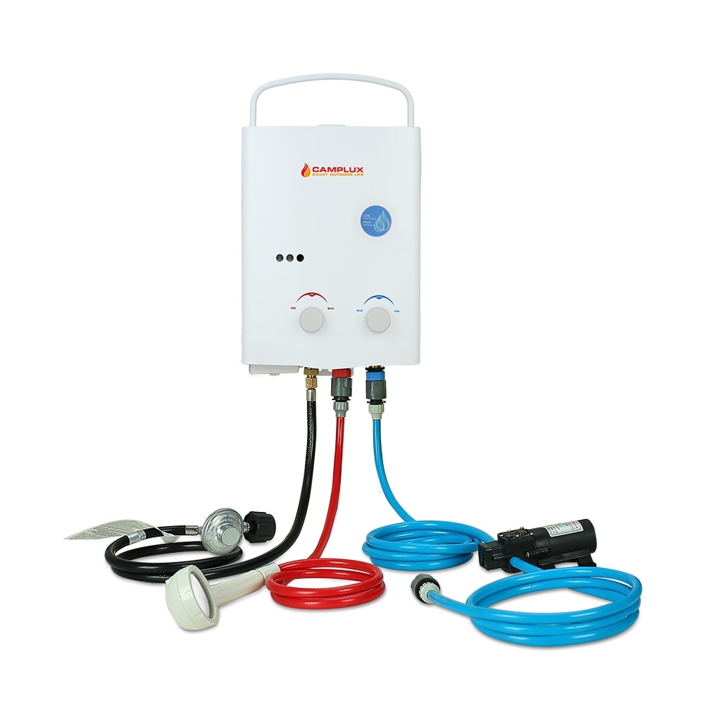 Camplux 1.32 GPM Outdoor Portable Propane Tankless Water Heater With 12V  Water Pump - On Sale - Bed Bath u0026 Beyond - 36645680