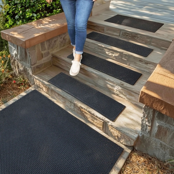 Mohawk Home Honey Comb Indoor/Outdoor Recycled Rubber Door Mat