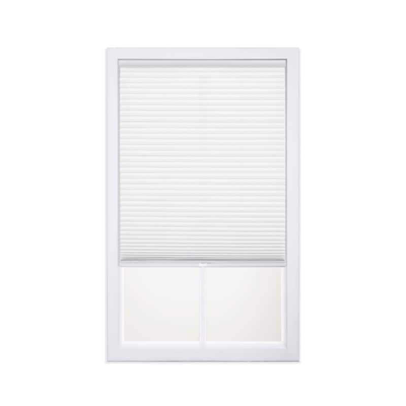64-inch White Light-filtering Cordless Cellular Shade