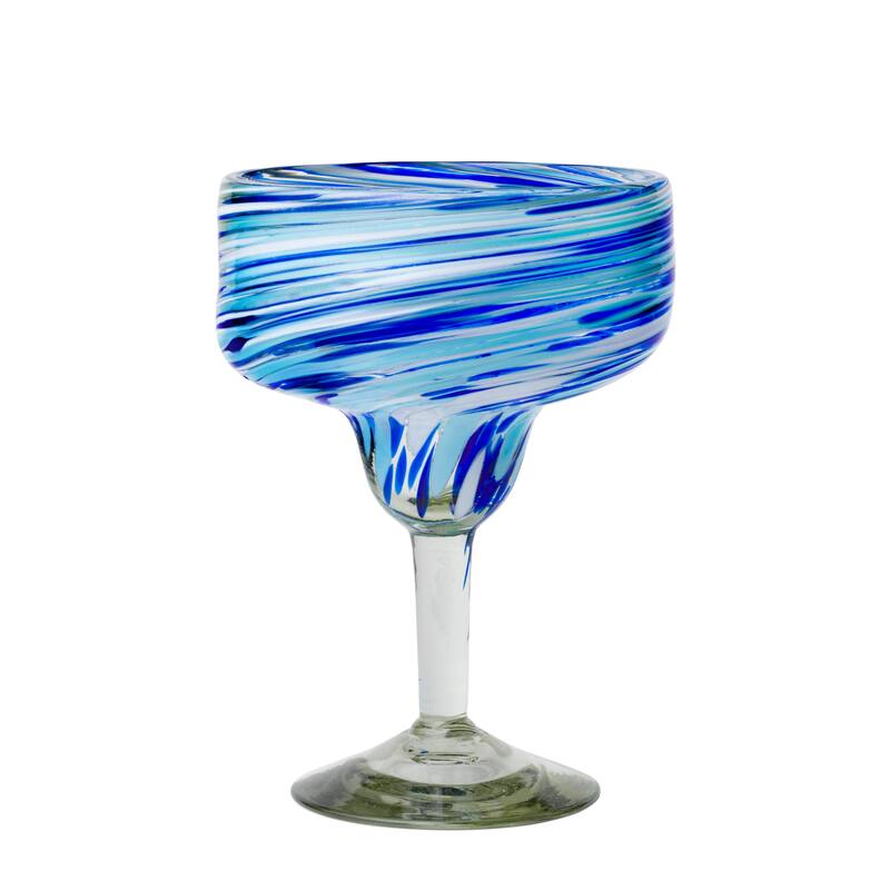 10 Strawberry Street Malibu Handblown Mexican Glassware, Set of 6