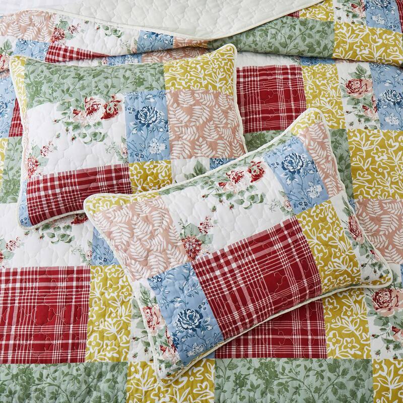 3-Piece Reversible Ultra Lighweight Coverlet Premium Microfiber Bedspread Quilt Set