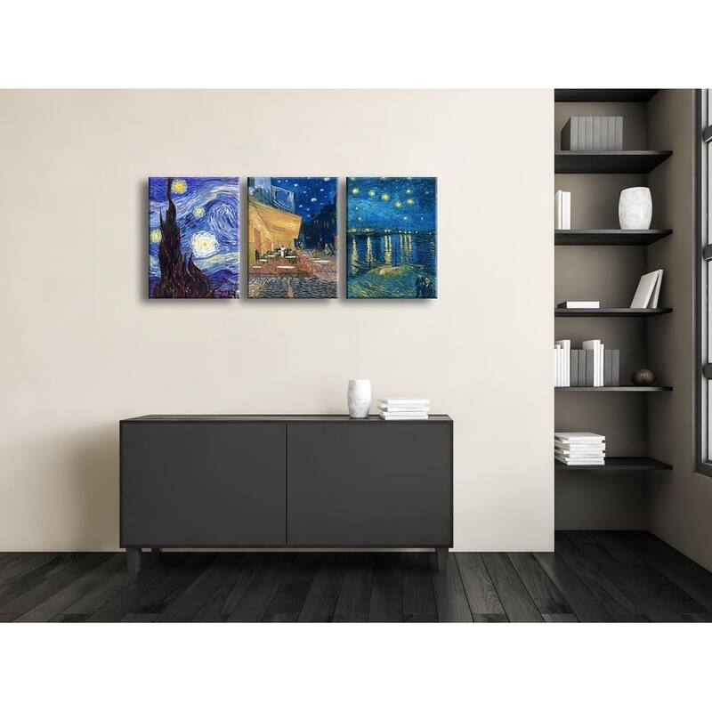 Art 3 Panels Canvas Prints of Vincent Van Gogh Paintings