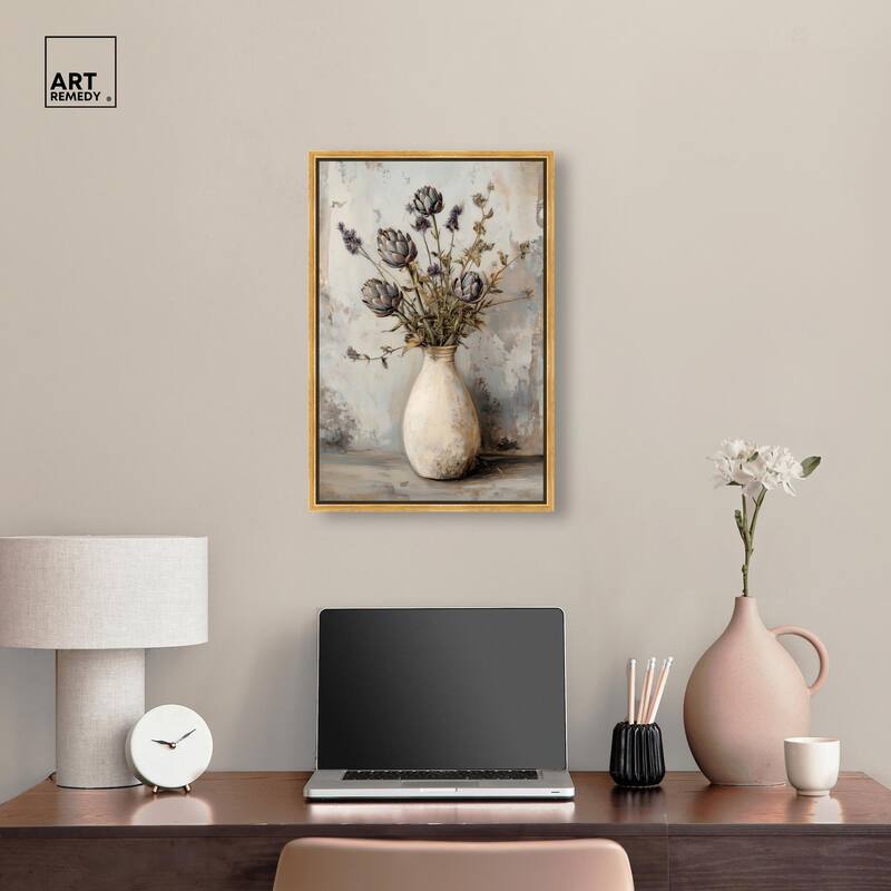 Artichoke Glory Canvas by Art Remedy