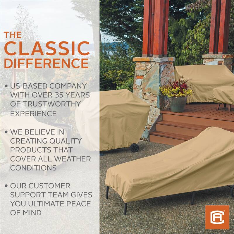 Classic Accessories Terrazzo Water-Resistant 50 Inch Round Patio Table Cover