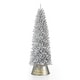 preview thumbnail 16 of 21, Glitzhome 7.5FT/9FT Black or Silver Unlit Tinsel Slim Pencil Artificial Christmas Trees