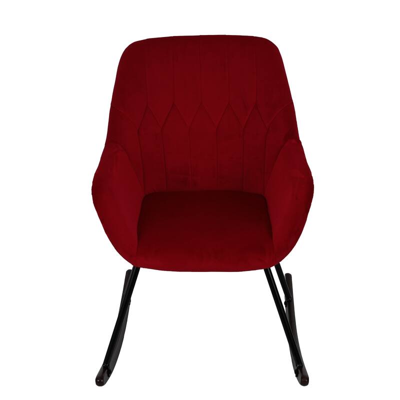 Upholstered Velvet Rocking Chair