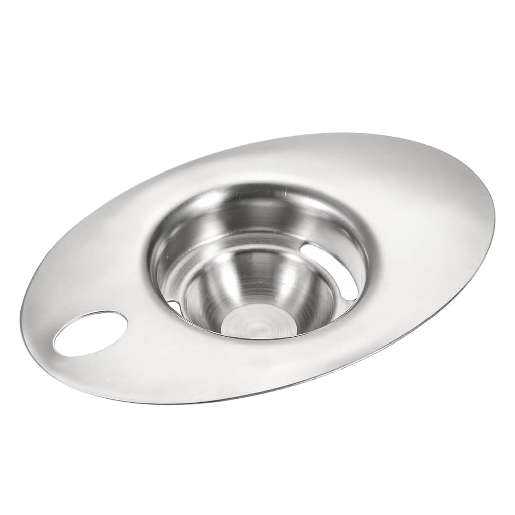 Egg Separator Stainless Steel Egg Yolk Separator Kitchen Baking Tool Egg Shape - Silver