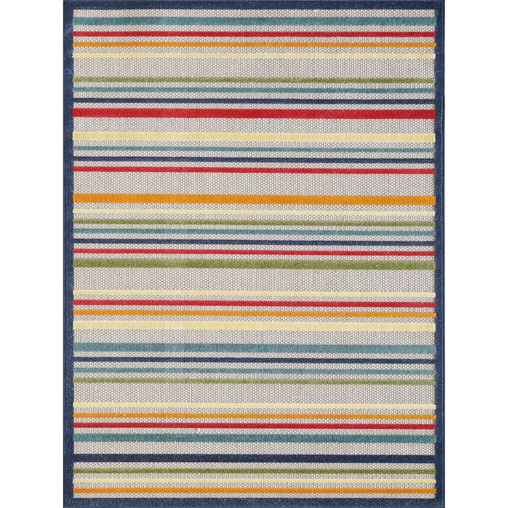 Domani Napa Summer Stripe Indoor/ Outdoor Rug