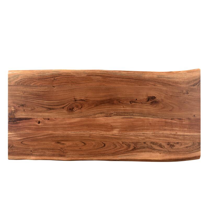 Sienna 2-piece Live Edge Solid Wood Living Room Table Set