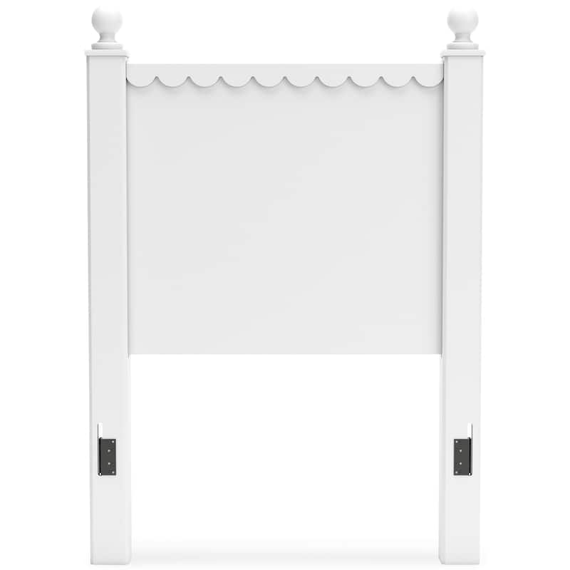Signature Design by Ashley Mollviney White Panel Headboard Only