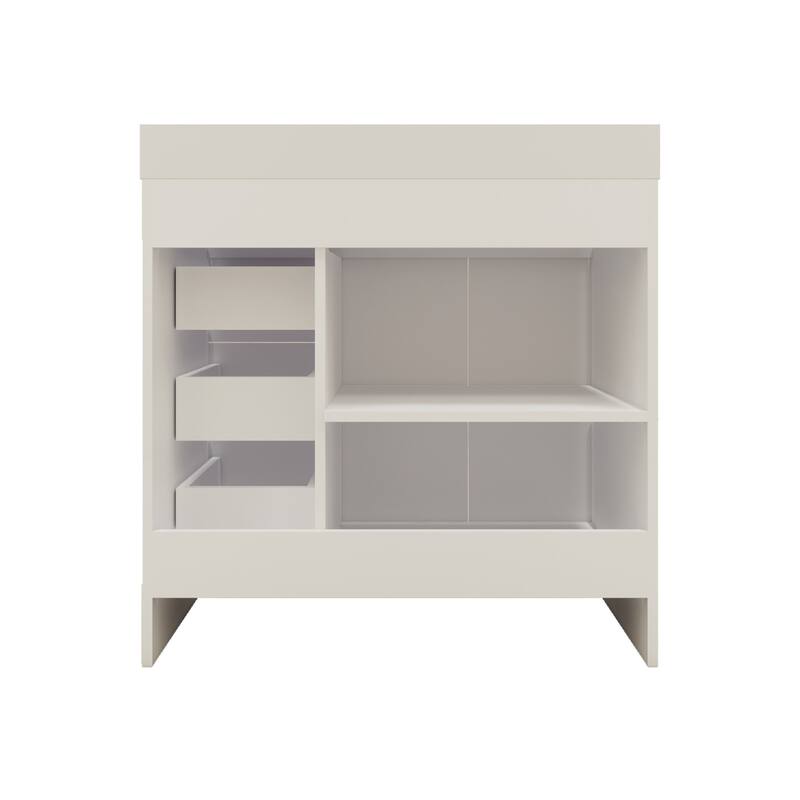 Eliza 36 Freestanding Vanity (Right Drawers) with Single Sink