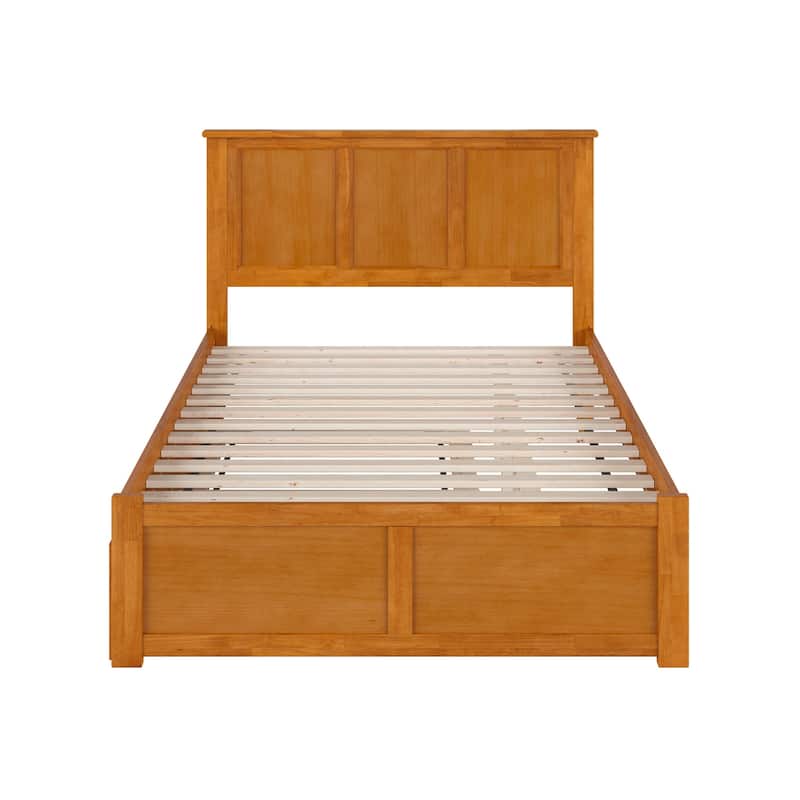 Madison Platform Bed with Footboard and Twin Trundle