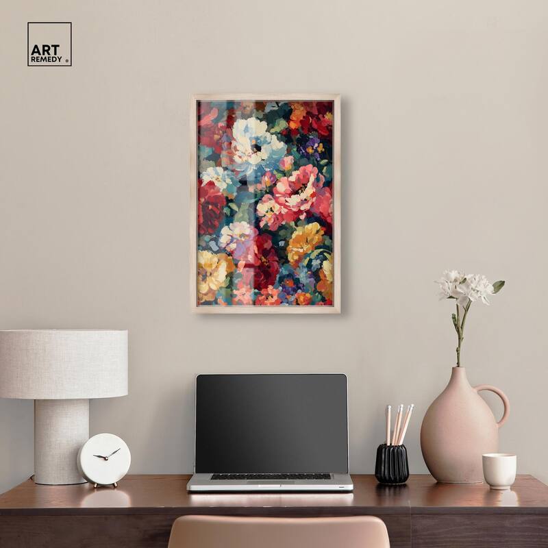 Garden Tapestries I Shadowbox by Art Remedy