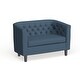 preview thumbnail 30 of 55, Silver Orchid Greta Upholstered Loveseat Azure