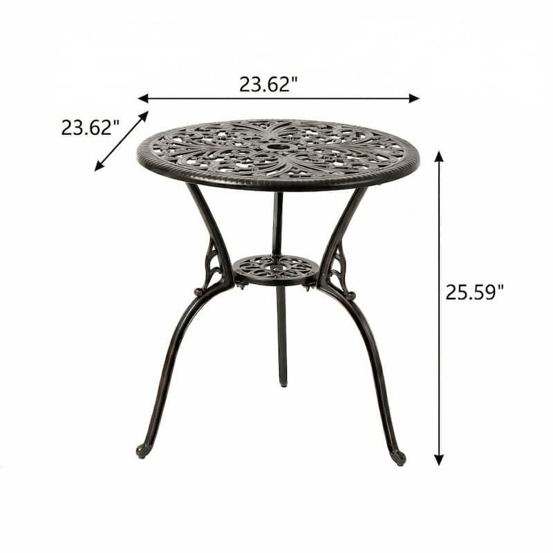 Christopher Knight Home - VIGO Aluminum Outdoor Patio Bistro Dining Set