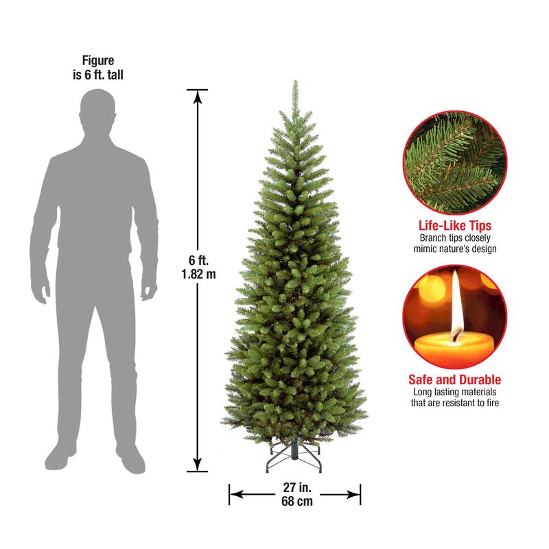 National Tree Company 6 ft. Kingswood Fir Pencil Tree - 6 Foot