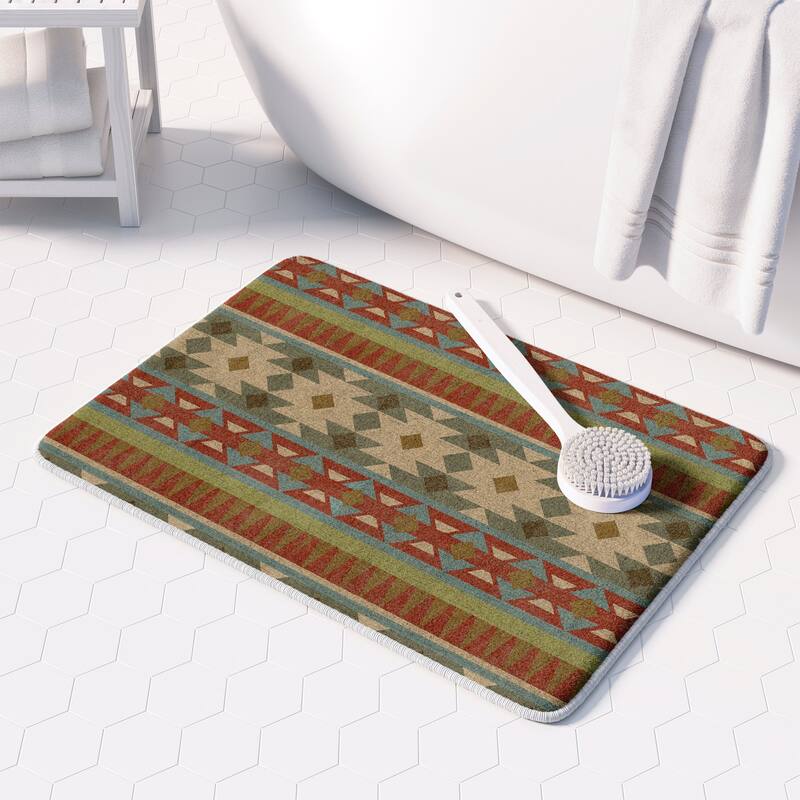 Laural Home Southwest Desert Sands Memory Foam Rug