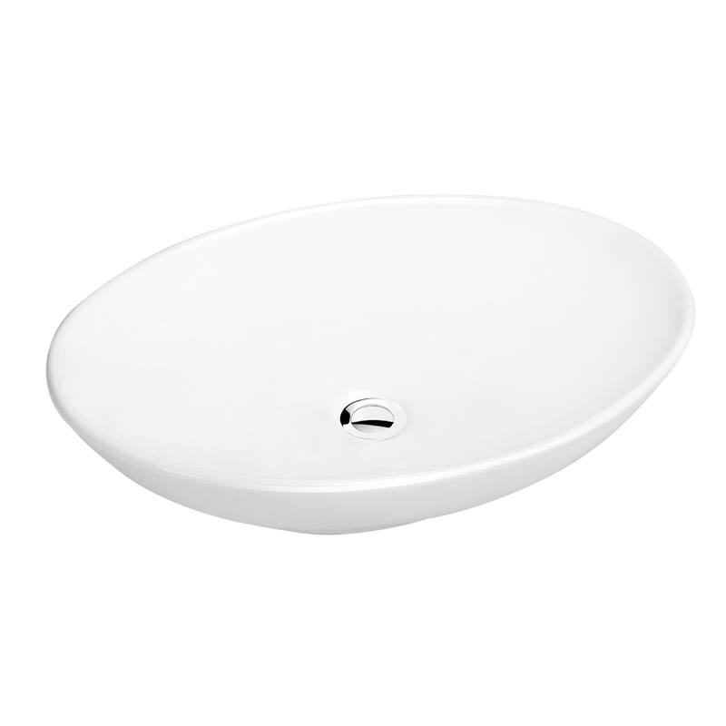 Karran Valera 27" Vitreous China Vessel Bathroom Sink in White