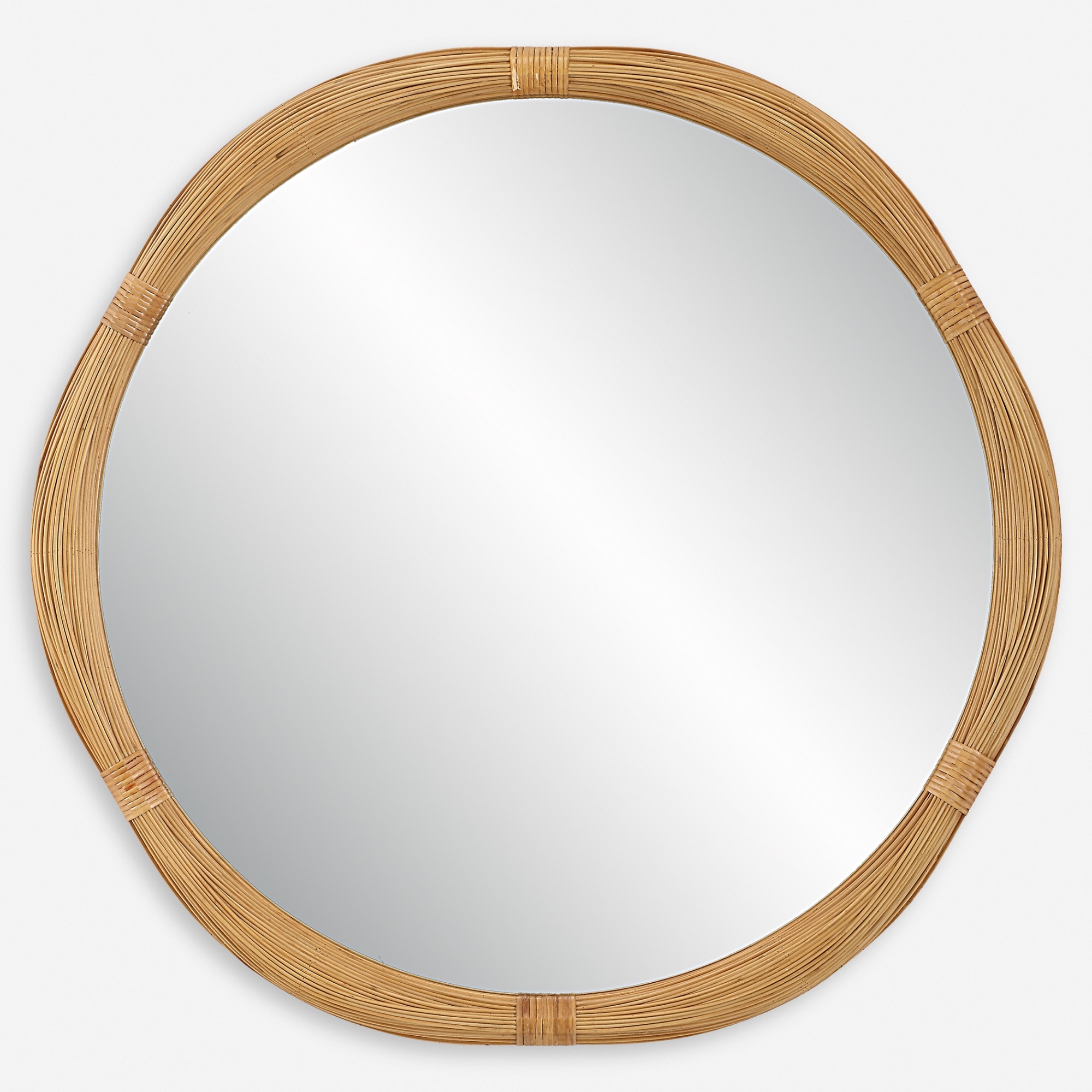 Uttermost 09960 Salina 39-3/4" Diameter Circular Framed Accent Mirror