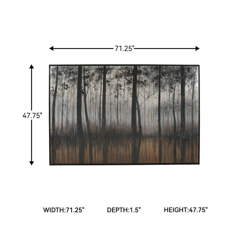 Philyra Silver Tinted Tree Wall Art