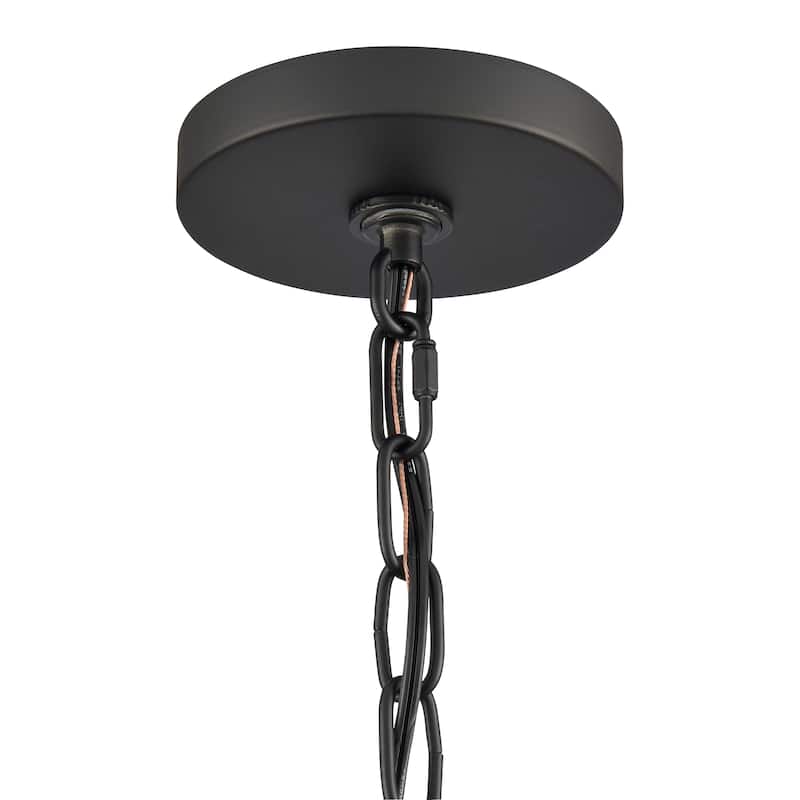 Elk Home Ellisville Matte Black Finish 4 Light Chandelier