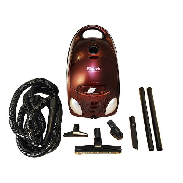 Shop Refurbished Shark Ep754 Fsk Hepa Canister Vacuum For Bare Floors Burgundy Overstock 13467580