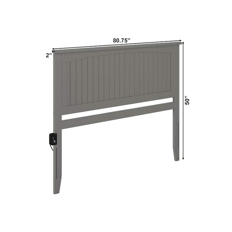 AFI Nantucket Headboard with Attachable Charger