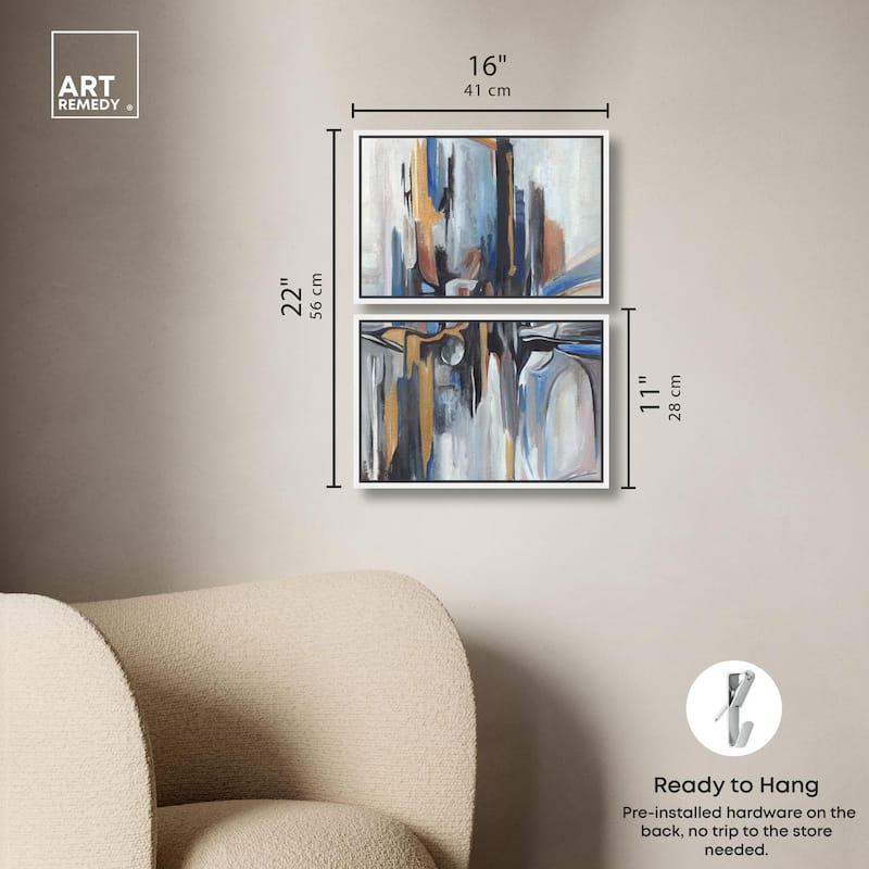 Meditation Mood Canvas Set of 2 by Art Remedy
