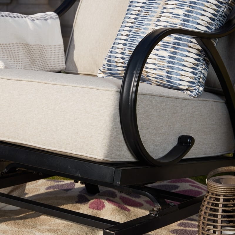 Patio Festival Outdoor Cushioned Rocking-Motion Chair