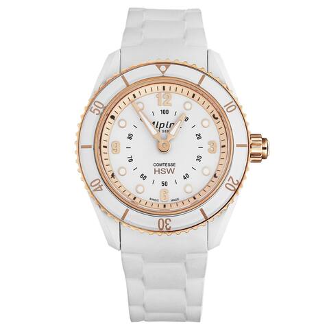 Alpina women's 'comtesse smart watch' quartz watch al-281wy3v4