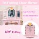 preview thumbnail 11 of 25, Girls Vanity Table with Mirror and Drawer