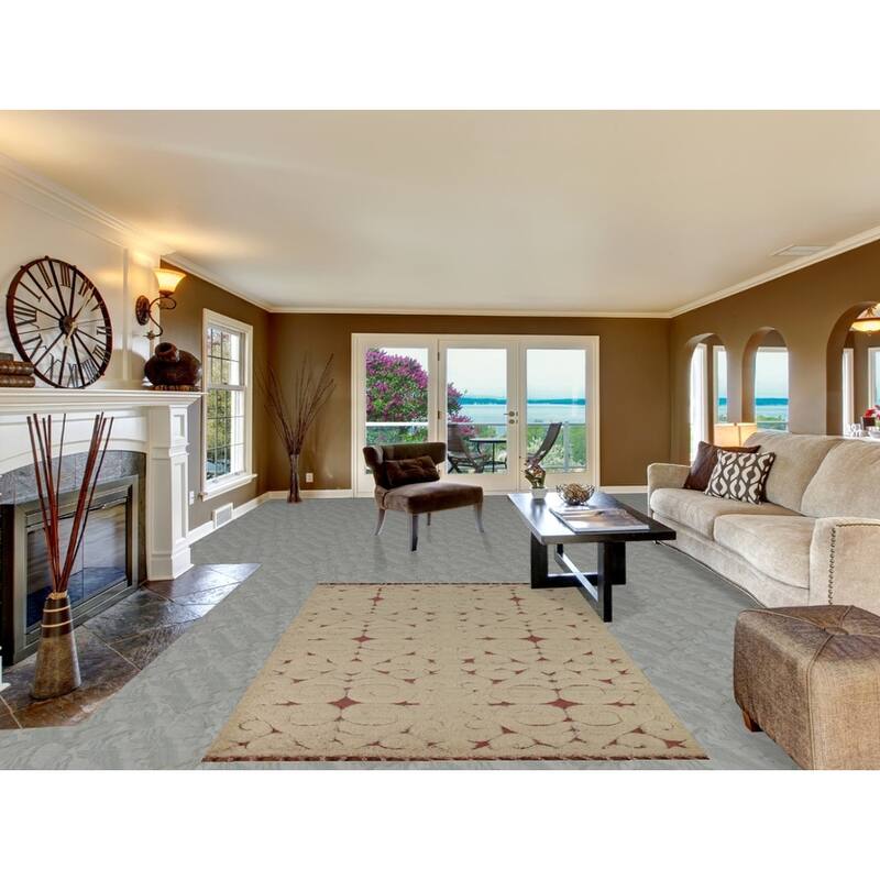 Geometric Moroccan Indian Area Rug Handmade Wool Carpet - 5'1" x 8'0"