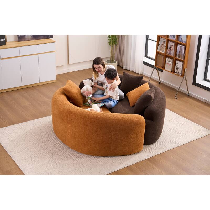 Loveseat Sofa Couch 2-Seater Sofa Couch for Living Room, Chic 2-Seater Settee for Apartments Bedroom