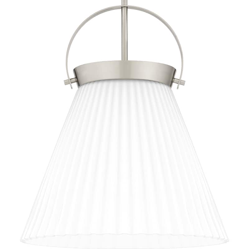 Thibault 1-Light Brushed Nickel Pendant Light