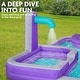 preview thumbnail 9 of 7, Sunny & Fun Mega Climb N' Go Inflatable Water Slide Park & Blow up Pool with Air Pump