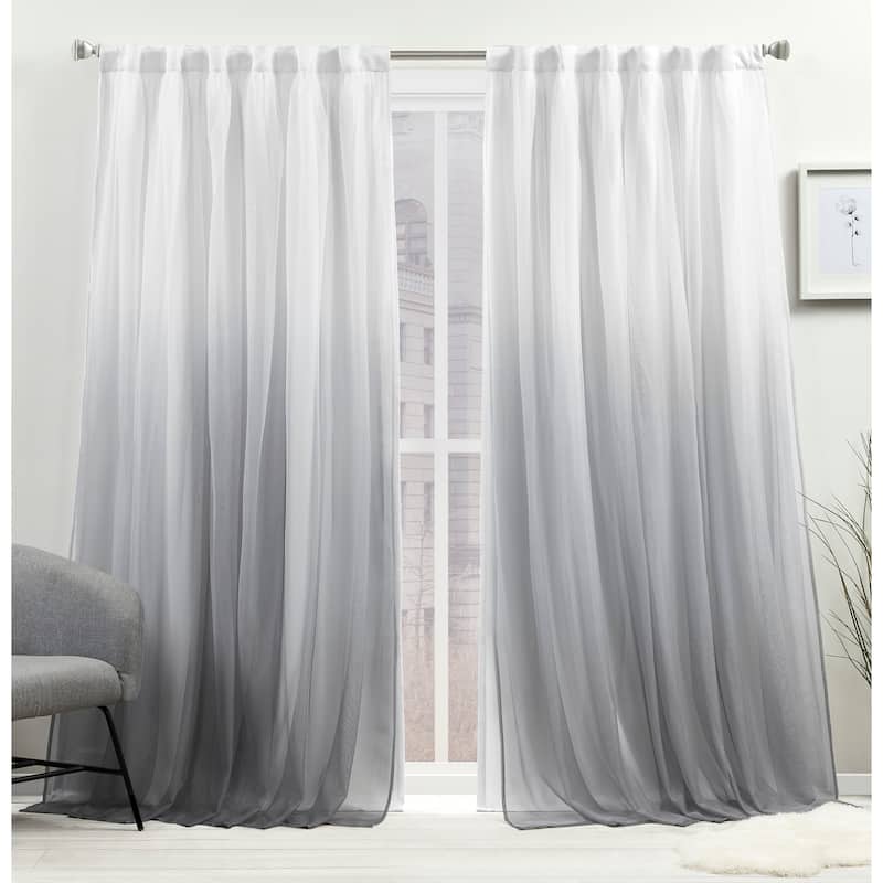 ATI Home Crescendo Lined Blackout Hidden Tab Curtain Panel Pair - 52x84 - Grey