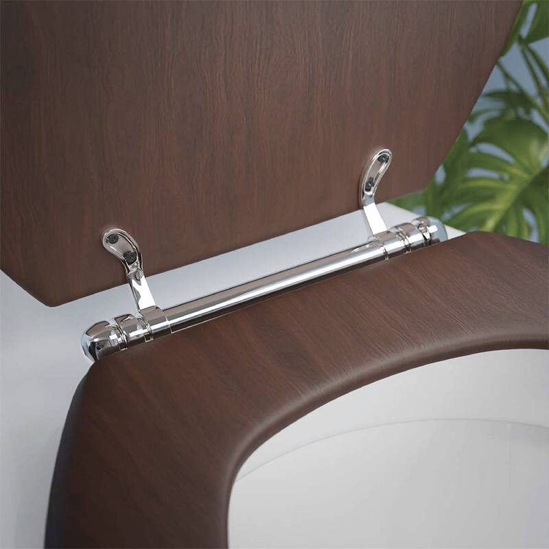 Solid Brass Toilet Seat Hinge Replacement with Chrome Finish Adjustable Toilet Seat Hinges with Hardware