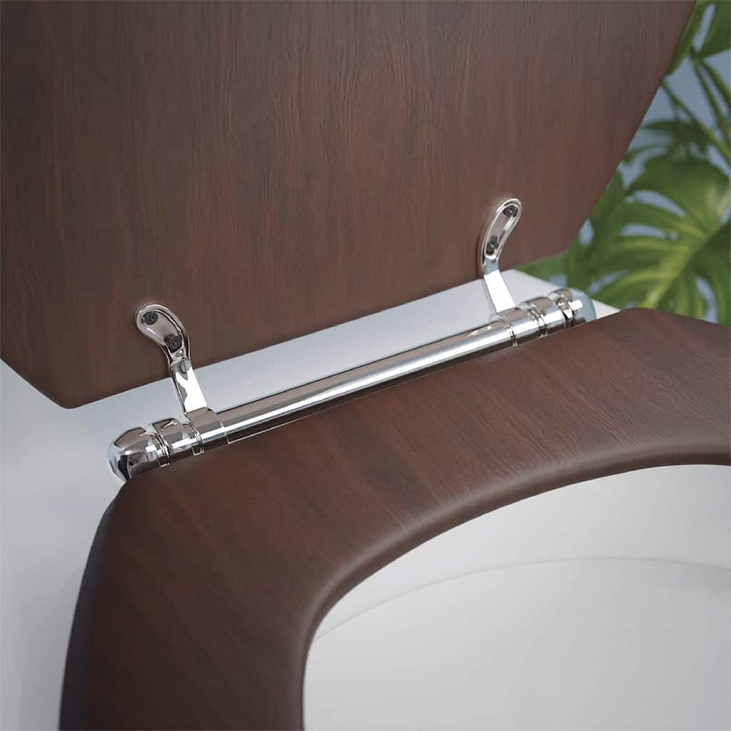 Solid Brass Toilet Seat Hinge Replacement with Chrome Finish Adjustable Toilet Seat Hinges with Hardware