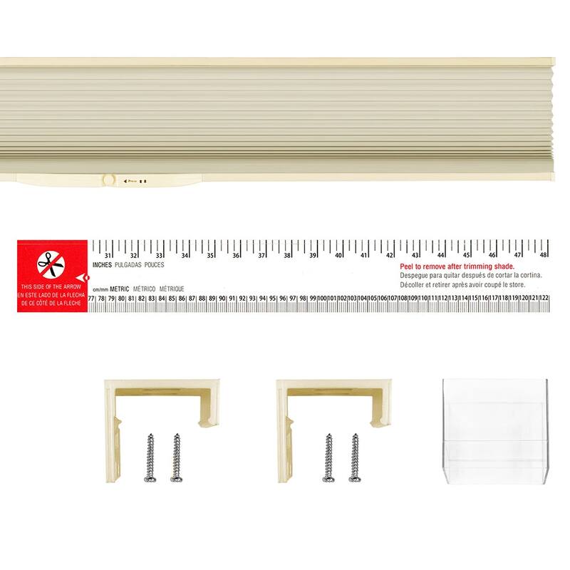 Lumi Cordless White/ Ivory Honeycomb POP Shades Room Darkening