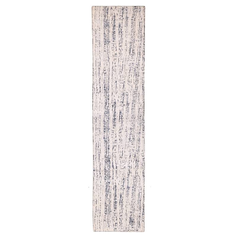 ECARPETGALLERY Hand-knotted Legacy Ivory Silk, Wool Rug - 2'6 x 11'11