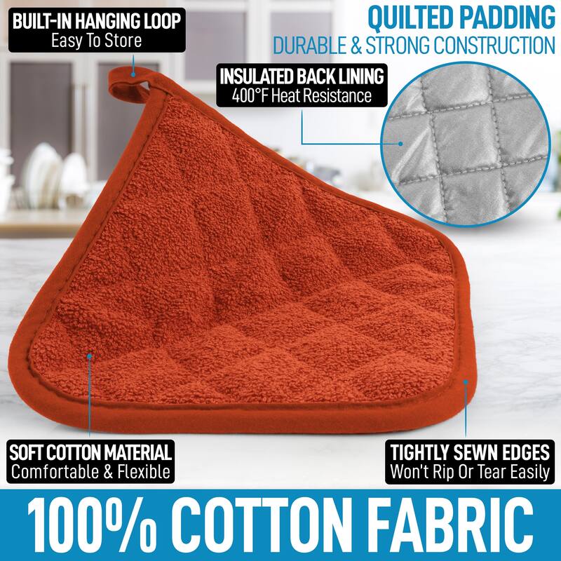 Zulay Kitchen 1-Pack Heat Resistant Cotton Pot Holders