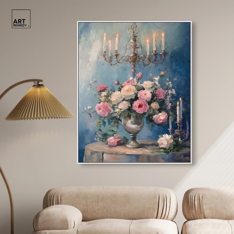 Romantic Roses Canvas by Art Remedy