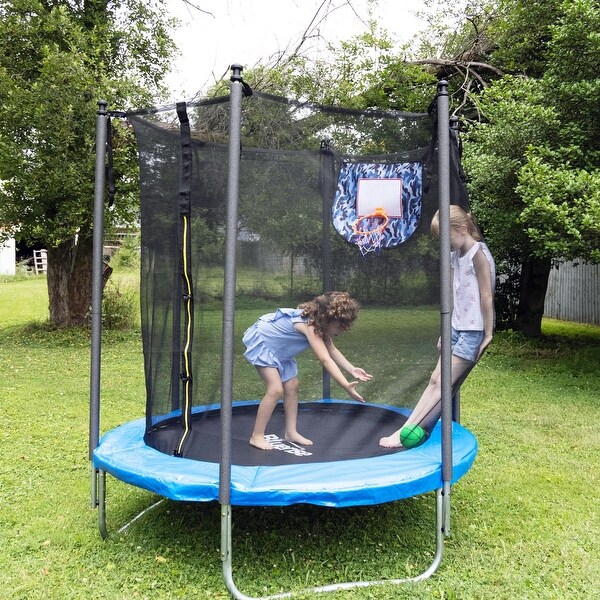 Basketball goal for trampoline sale
