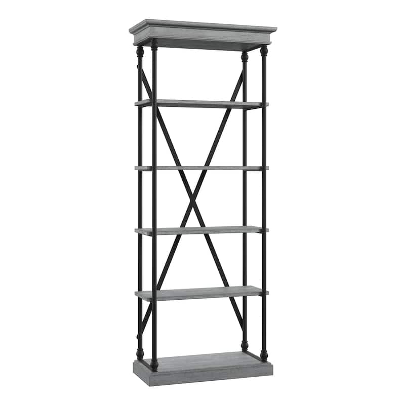 Barnstone Cornice Etagere Bookcase by iNSPIRE Q Artisan - Grey