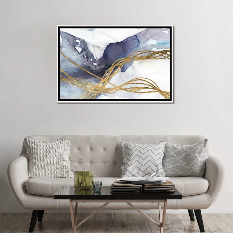 iCanvas "Agate Wave IV" by Jennifer Goldberger Framed Canvas Print